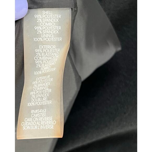 Karl Lagerfeld Sheath Dress Womens 12 Black Tulip 3/4 Sleeve Lined Modern Career - Picture 16 of 16